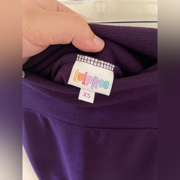 ✨NWT LuLaRoe Purple Pencil Skirt Size XS - Picture 7 of 8